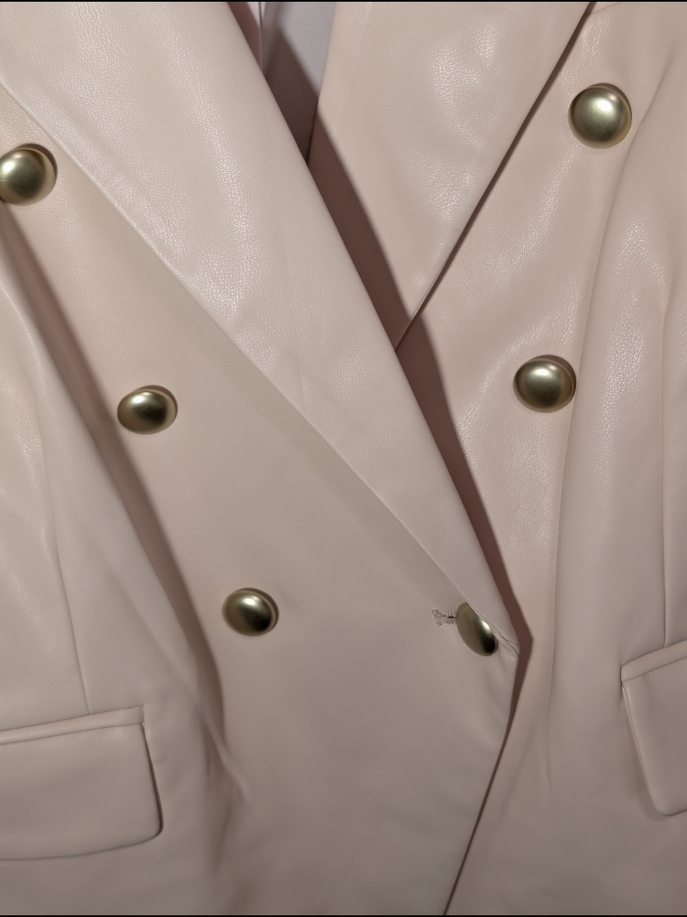 Dolce Cabo Women's Pale Pink Double-Breasted Blazer - Picture 2 of 4